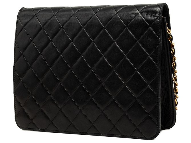 Chanel Black Small CC Quilted Lambskin Single Flap - vista 2