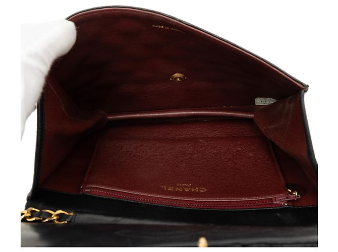 Chanel Black Small CC Quilted Lambskin Single Flap - vista 4