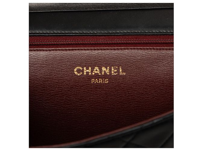 Chanel Black Small CC Quilted Lambskin Single Flap - vista 5
