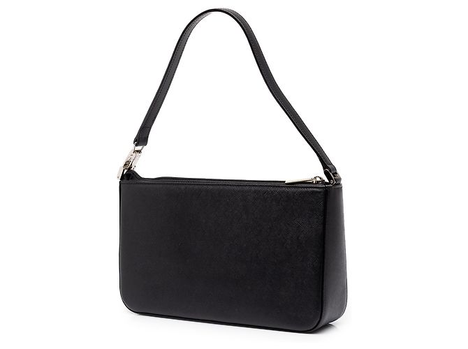Borsa a tracolla Burberry in pelle nera - vista 2