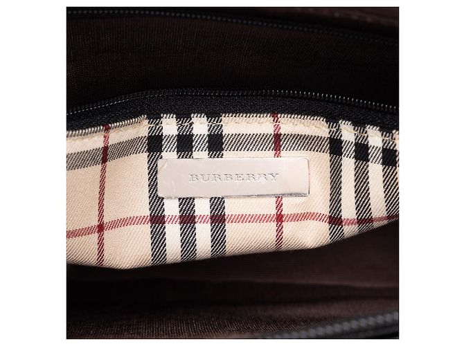 Borsa a tracolla Burberry in pelle nera - vista 5