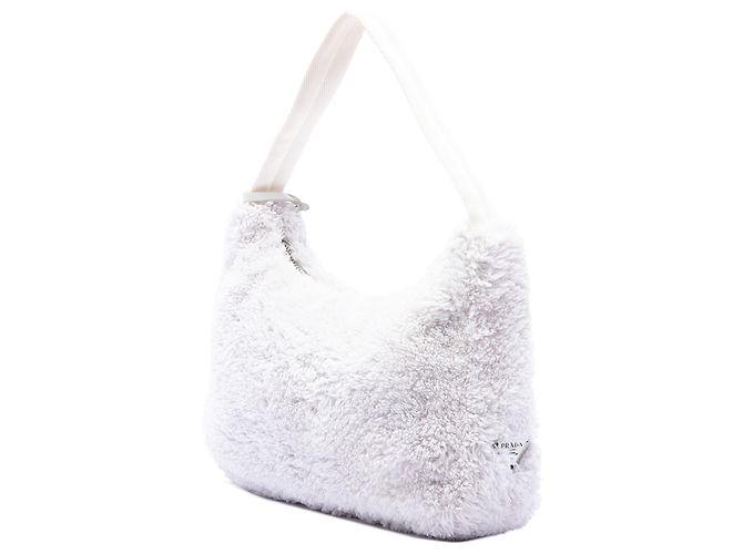 Re-Edition Prada Bolso de hombro Mini Terry Re Edition 2000 Blanco - vista 2