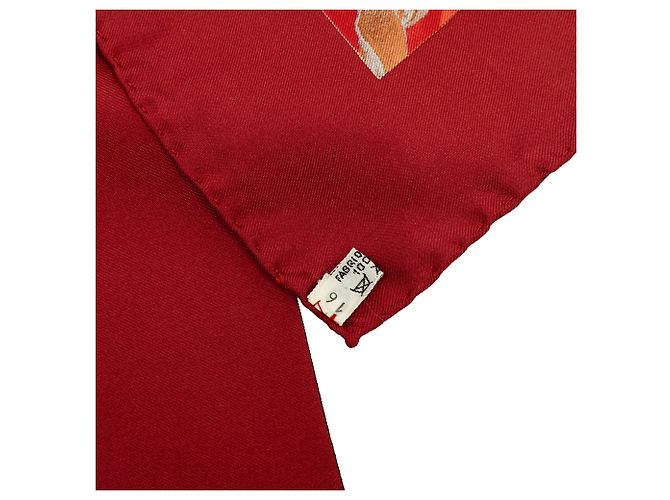 Pañuelo de seda Hermès Brown Chasse A Vol 90 - vista 4