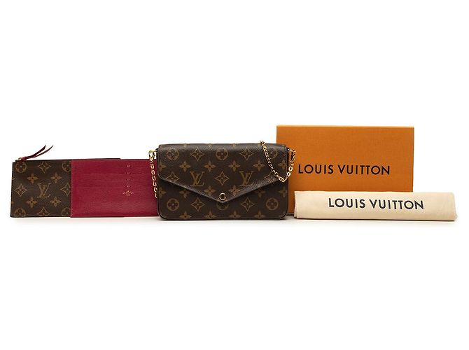Pochette Félicie Louis Vuitton Brown Monogram Pochette Felicie - vista 7