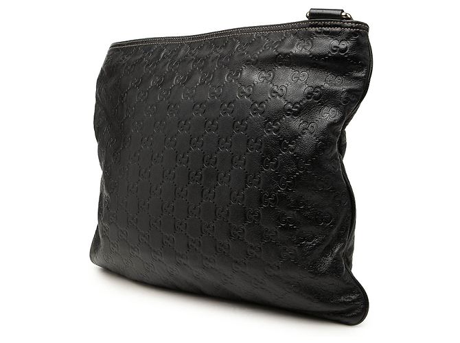 Borsa a tracolla Gucci Black Guccissima - vista 2
