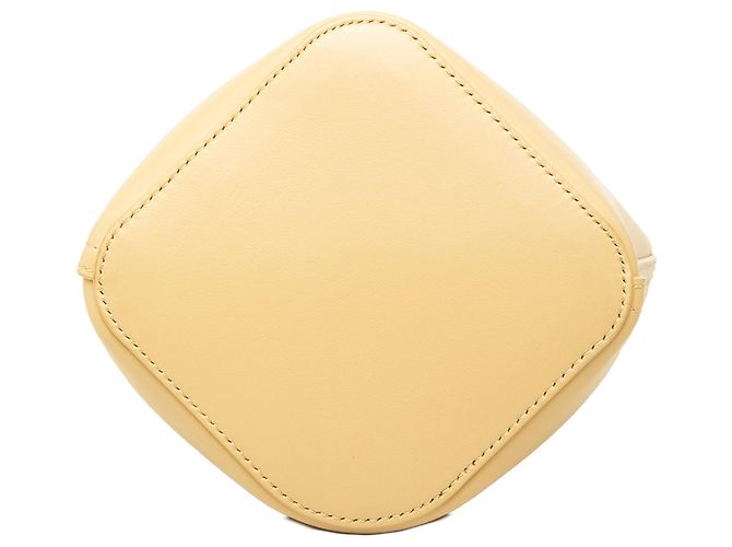 Mini borsa bucket LOEWE Yellow in pelle di vitello Pebble - vista 3