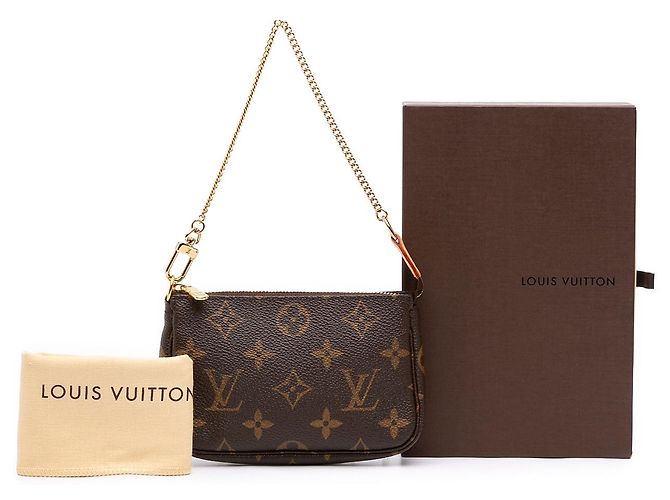 Louis Vuitton Brown Monogram Mini Pochette Accessoires - vista 7