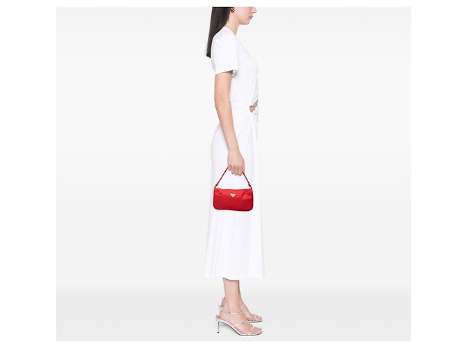 Pochette Prada em Tessuto vermelho - vista 6