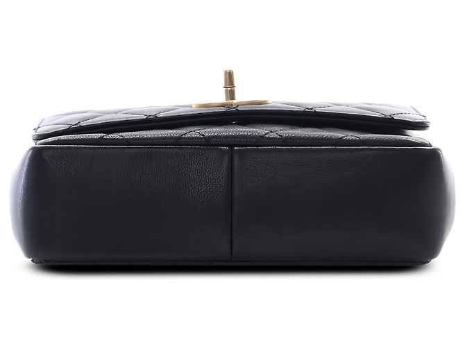 Chanel Black Small Quilted Lambskin Private Affair Camellia Flap - vue 3