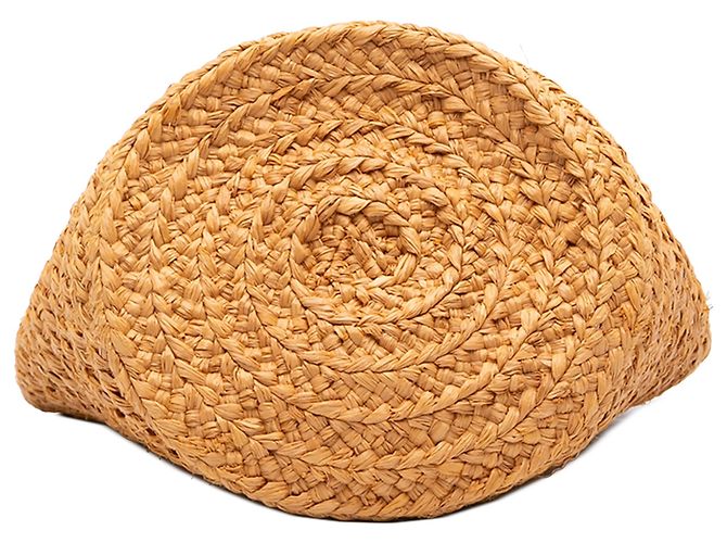 Autre Marque Saint Laurent Small Raffia Panier Tote Beige - vista 3