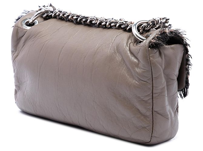 Chanel Brown Lambskin Funny Tweed Flap - vista 2