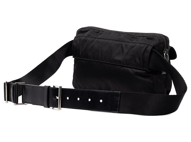 Borsello da cintura Prada in Tessuto nero multi-tasche - vista 2