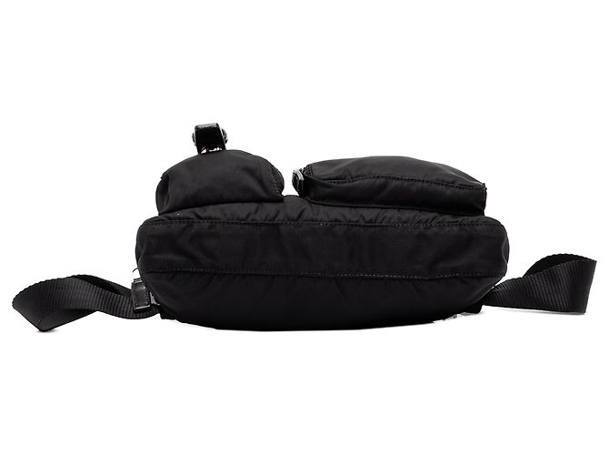 Borsello da cintura Prada in Tessuto nero multi-tasche - vista 3