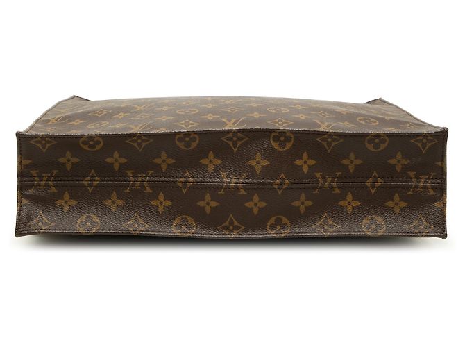 Louis Vuitton Brown Monogram Sac Plat - vista 3