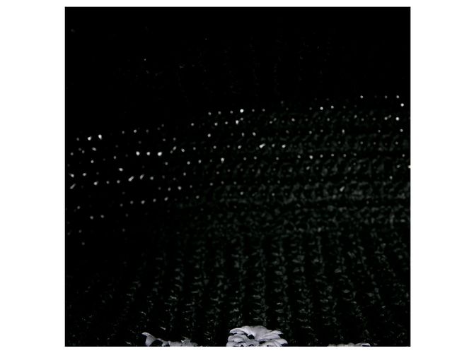 Prada Black Small Raffia Effect Crochet Embroidered Logo Tote - view 4