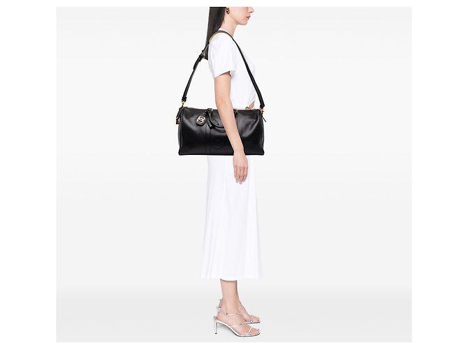 Bolsa Duffle Chanel Black CC Caviar - vista 8