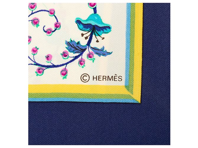 Pañuelo de seda Hermès White Ceres 90 - vista 3