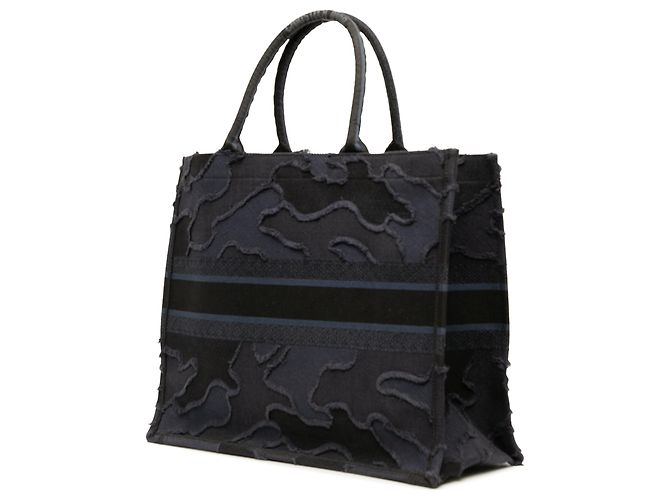 Dior Blue Large Embroidered Canvas Camouflage Book Tote - Ansicht 2