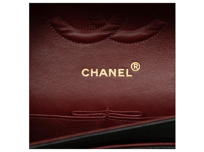 Chanel Black Medium Classic Lambskin Double Flap - vista 5
