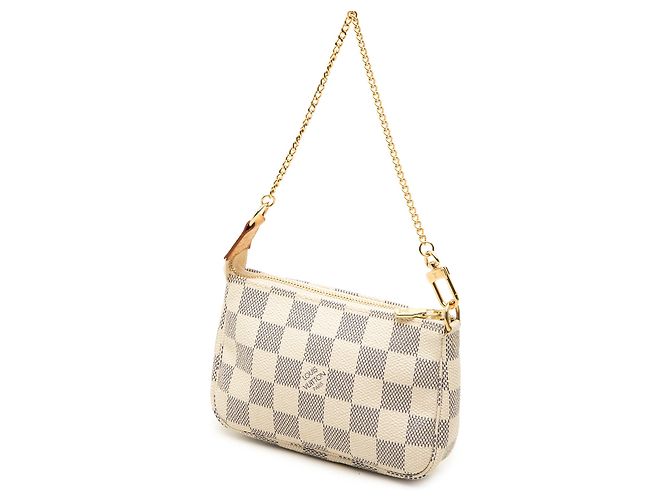 Louis Vuitton White Damier Azur Mini Pochette Accessoires - vista 2