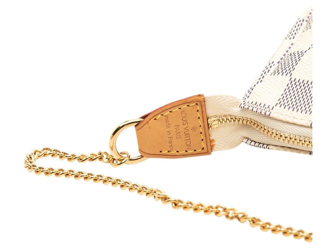 Louis Vuitton White Damier Azur Mini Pochette Accessoires - vista 5