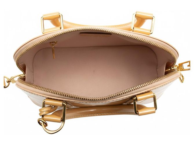 Louis Vuitton Yellow Monogram Vernis Alma BB - Ansicht 4