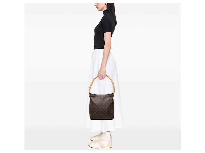 Louis Vuitton Brown Monogram Looping GM - vista 7