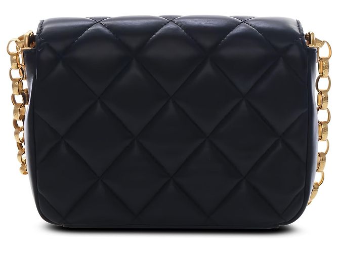 Chanel Black Small Quilted Lambskin CC Coin Flap - vista 2