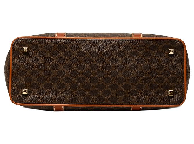 Céline Celine Tote aus Macadam beschichtetem Canvas in Braun - Ansicht 3