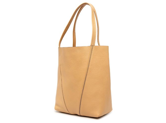 Bolso Spin Tote Chloé de piel de becerro granulada marrón - vista 2