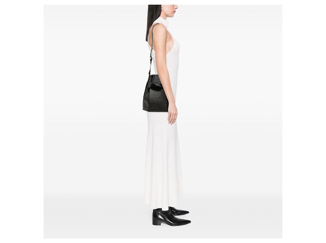 Louis Vuitton Black Epi Sac D Epaule PM - vista 7