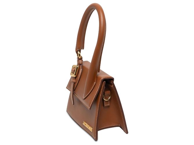 Jacquemus Brown Leather Le Chiquito Moyen Boucle - vista 2