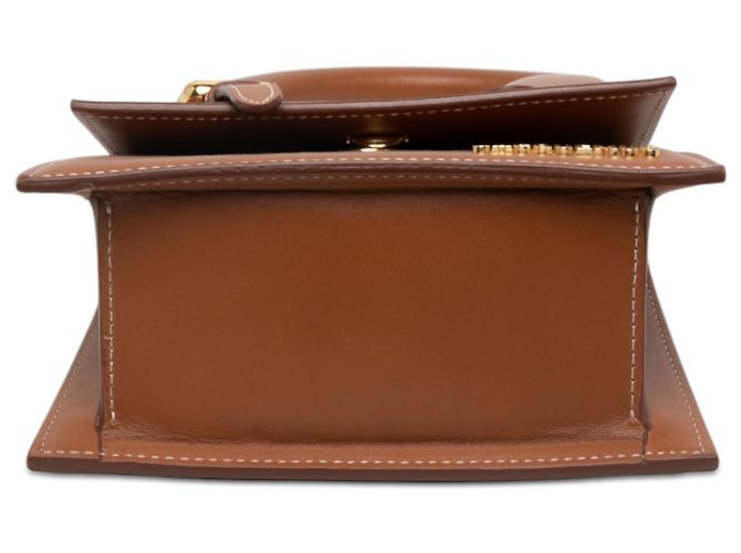 Jacquemus Brown Leather Le Chiquito Moyen Boucle - vista 3
