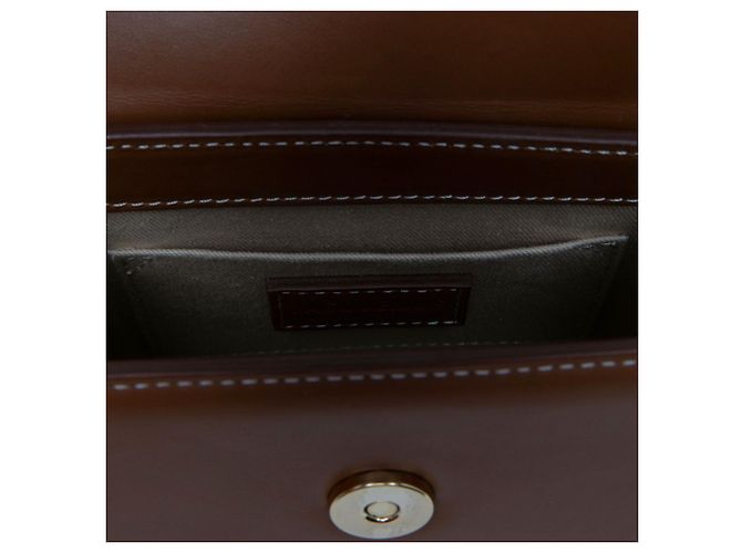 Jacquemus Brown Leather Le Chiquito Moyen Boucle - vista 5