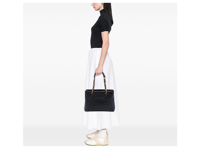 Chanel Black Caviar Grand Shopping Tote - vista 6