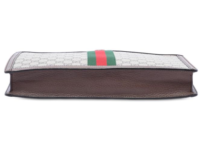 Clutch Gucci Beige GG Supreme Web Ophidia - vista 3