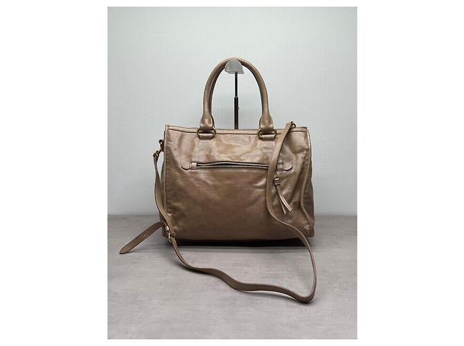 Miu Miu Borsa a mano in pelle beige - vista 12