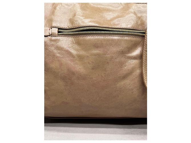 Miu Miu Borsa a mano in pelle beige - vista 13