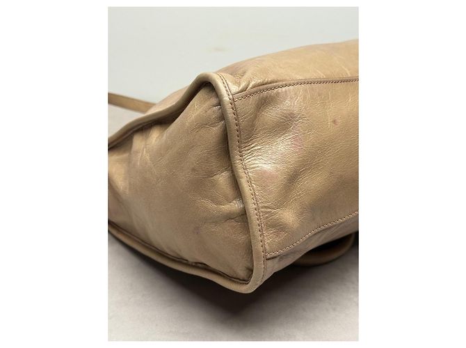 Miu Miu Borsa a mano in pelle beige - vista 16