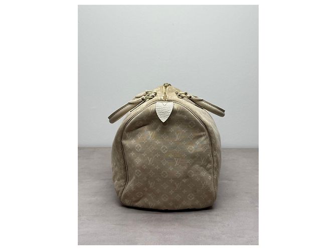 Louis Vuitton Speedy 30 Monogram Denim Bag Beige - view 4