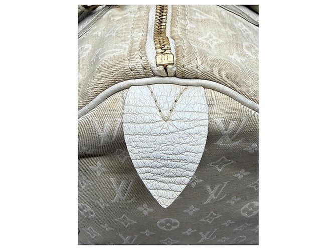 Louis Vuitton Speedy 30 Monogram Denim Bag Beige - view 5