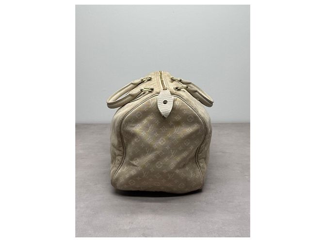 Louis Vuitton Speedy 30 Monogram Denim Bag Beige - view 7