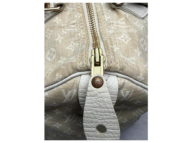 Louis Vuitton Speedy 30 Monogram Denim Bag Beige - view 8