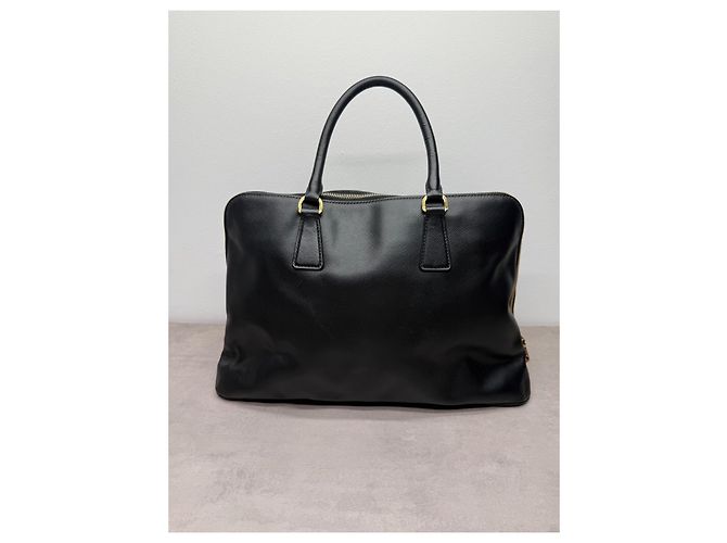 Prada Bolso de mano Saffiano Negro - vista 8