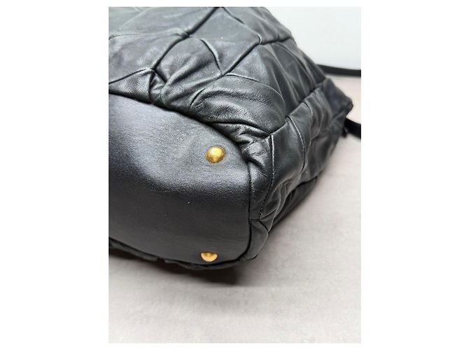 Miu Miu Borsa a mano Matelassé in pelle nera - vista 11