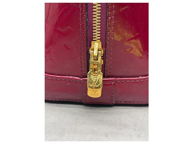 Borsa Louis Vuitton Alma Vernis Bordeaux - vista 4