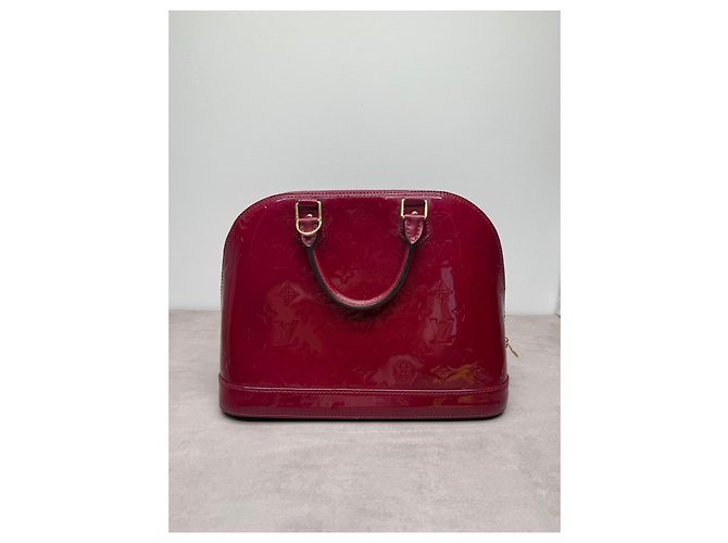 Borsa Louis Vuitton Alma Vernis Bordeaux - vista 5