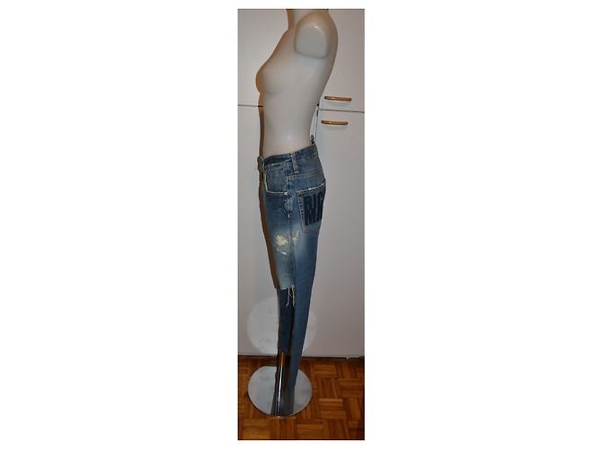 Dsquared2 Jeans Boyfriend in Denim Blu - vista 3