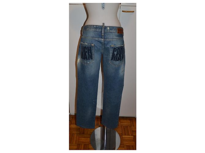 Dsquared2 Jeans Boyfriend in Denim Blu - vista 4