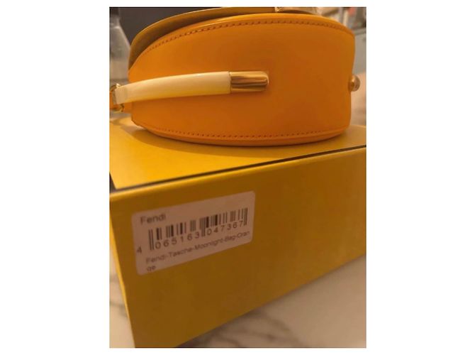 Fendi Moonlight Borsa tracolla pelle arancione - vista 3